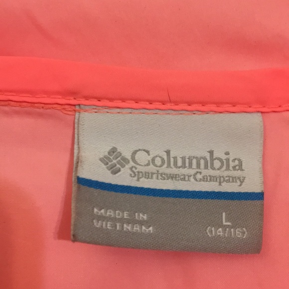 Columbia Lightweight rain jacket girls size large - Picture 3 of 5